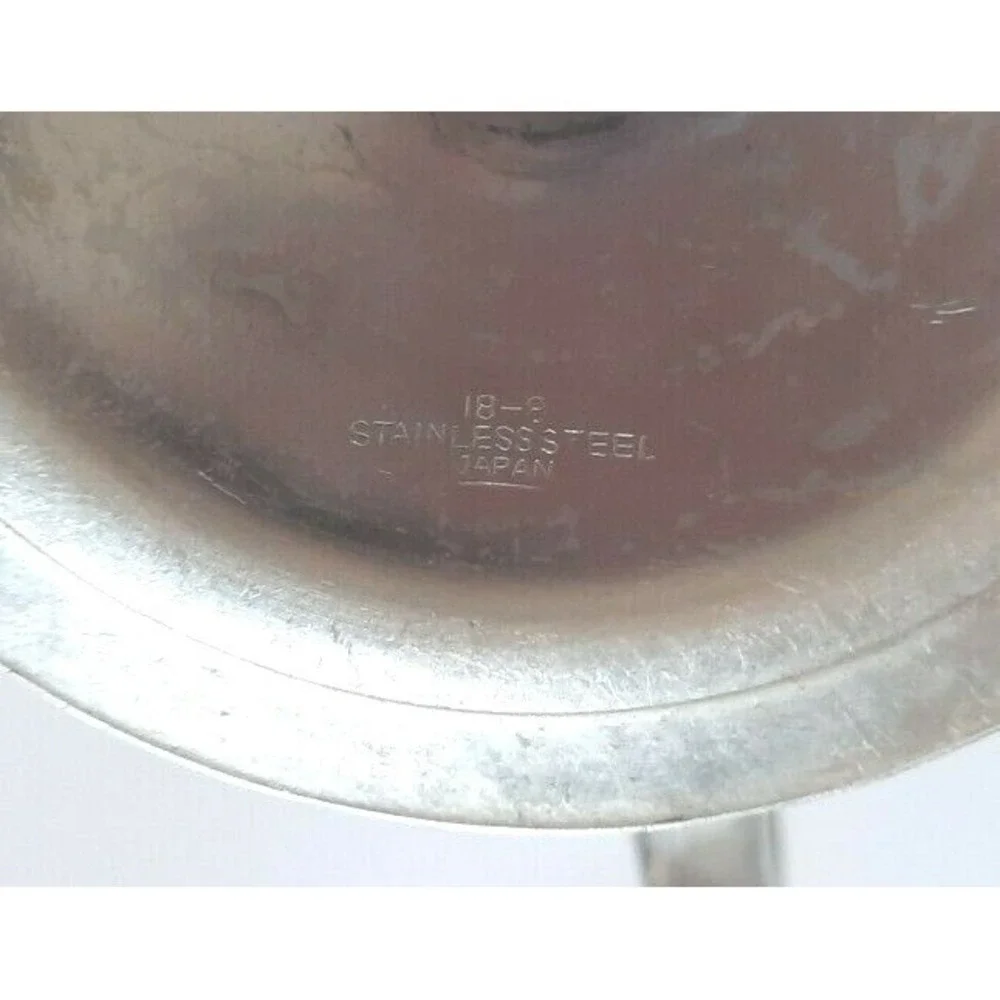 Vintage 18-8 Stainless Steel Gravy Boat Japan Footed Sauce Server Gadroon Base